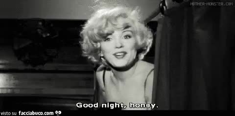 Video: Marilyn Monroe: Good night honey